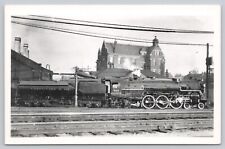 Chesapeake & Ohio Railroad Steam Locomotive 483 Vintage RPPC Real Photo Postcard picture