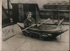 1923 Press Photo Collapsible Boat Designed in England Will Fit in Trunk picture