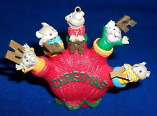 1993 Enesco Countin' on a Merry Christmas Mice in Glove Ornament picture