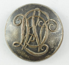 19th C. British Government Administration ? Silver Uniform Button Original L6B picture