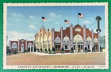 Christy’s Restaurant Baltimore Pike Glen Mills Pennsylvania Vintage Postcard  picture
