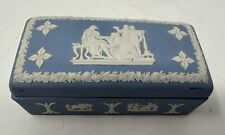 Wedgwood Blue  Trinket Box - Greek Mythological Figures picture
