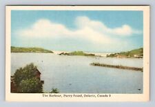 Parry Sound Ontario-Canada, The Harbor, Antique, Vintage Souvenir Postcard picture