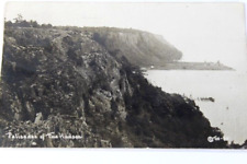 Antique RPPC 1914 unposted Real Photo Post Card Palisades of the Hudson N.Y. picture