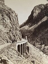 Yellowstone National Park Wyoming WY Golden Gate 1904 Stereoview SV Photo picture