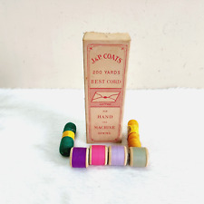 1940s Vintage J & P Coats 200 Yards Best Cord For Sewing Box Collectible CB252 picture