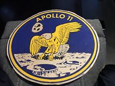 Vintage Apollo 11 Round Cardboard Sign 18-1/4” 1969. See Description picture