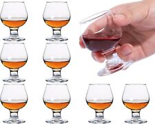 Cute Shot Glasses Small Brandy Snifters Set of 8 Cognac glasses Port Glass Clear picture