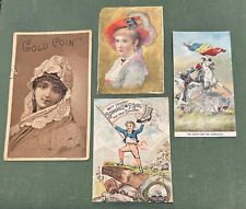 c1890 trade card group - stoves medicine bitters shoes picture