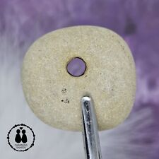 HOLEY HAG STONE NATURAL SURF TUMBLED BEACH ROCK WISHING GOOD LUCK FAIRY #1832 picture