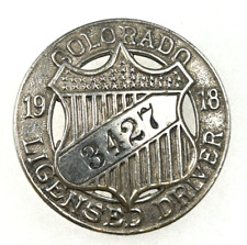 1918 Colorado Chauffeur Badge #3427 picture
