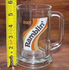 Ramblin' Root Beer 5 1/2 inch glass mug Soda Product of Coca-Cola cup vtg  picture