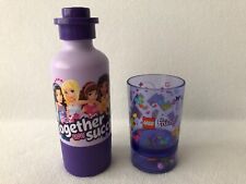 Lego Friends Drinking Cup Loose Bricks in Base & Water Bottle picture