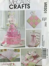 McCall's Bunny Toy,Decoration,Blanket,Towel,Diaper Cake Pattern M6301 UNCUT picture