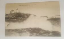 Vintage postcard NUBBLE LIGHTHOUSE York Beach Maine 1940s black white picture