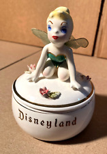 RARE & UNIQUE - Disneyland Porcelain Trinket/Jewelry Box Featuring 