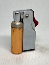 Vintage Lark 501 Slide Petrol Lighter Grey and Brass Coloured Body Untested picture