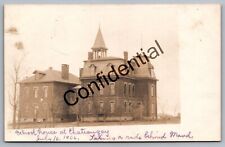 Real Photo Old School House Chateaugay NY Franklin Cty New York NY RP RPPC M250 picture