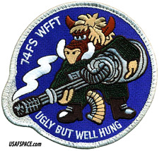 USAF 74th FIGHTER SQ -74 FS-WFFT- A-10-UGLY BUT WELL HUNG-Moody AFB- VEL PATCH picture