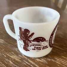 Vintage Anchor Hocking First Man On The Moon Huntsville Alabama Space Age Mug picture