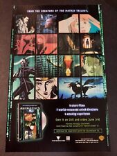 ANIMATRIX DVD Release Warner Bros. Matrix Trilogy ~ Comic Page PRINT AD 2003 picture