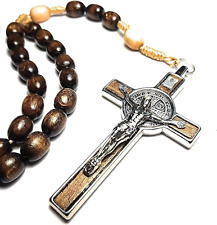 Italian Rosary Blessed by Pope Francis Vatican Rome Holy Father Medal Cross Sain picture