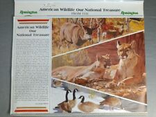 Vntg. Remington Dupont American Wildlife Our National Treasure 1993 Calendar NOS picture