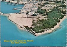 Key West, Florida ~ Where The Gulf Meets The Atlantic - Postcard picture
