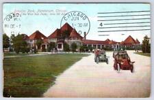 1910 CHICAGO*DOUGLAS PARK*NATATORIUM*WEST SIDE*182 ACRES*OLD CARS*ARCHIE McCREA picture