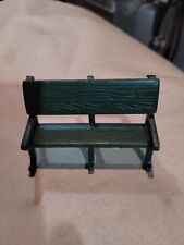 Dept 56 Heritage Village Accessory-Green Metal Park Bench #51098 picture