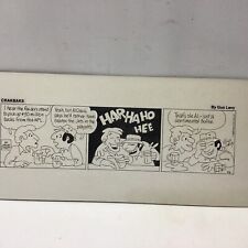 1983 -Crakbaks- Hand Drawn Comic Strip By Gus Levy Al Davis $30 Million Suit NFL picture