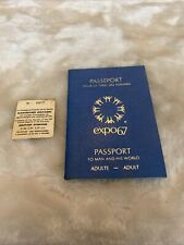 Expo 67 Montreal Adult Season Passport 1967 With Stamps picture