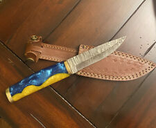 Handmade Knife “Ukrainian Patriot” Damascus Steel With Tryzub picture