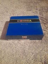 COHIBA TORO BLUE CIGAR WOODEN WOOD BOX JEWELRY CRAFT AID CLASP   picture