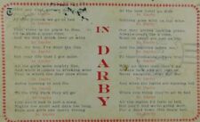 In Darby Poem Posted Rhyming Divided Back Vintage Postcard picture