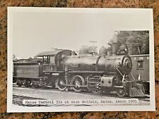 Photograph Print Maine Central Railroad Engine W. Baldwin Circa 1905 picture