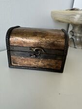 Small Gold Tone Pirates Treasure Box picture