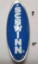 SCHWINN APPROVED BLUE HEADBADGE FOR BICENTENNIAL STING-RAY & 2 N.O.S. SCREWS  picture