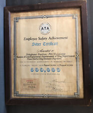 RARE 1952 New York City Transit System Employee Safety Silver Certificate picture