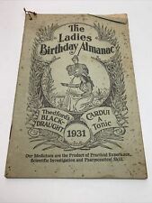 Vintage 1931 Ladies Birthday Almanac picture