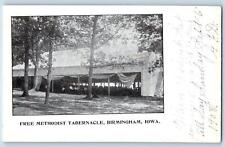 Birmingham Iowa IA Postcard Free Methodist Tabernacle Scenic View 1905 Antique picture
