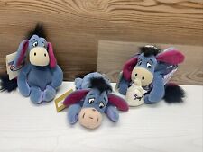 Lot Of 3 Disney Eeyore Plush  NOS With Tags picture