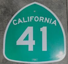 RARE USED REAL CALIFORNIA ROUTE 41 SIGN JAMES DEAN HIGHWAY 41 CRASH picture