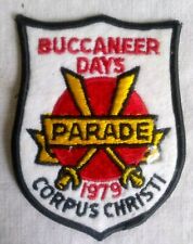 Vintage BUCCANEER DAYS Parade Patch, Corpus Christi, TX 1979- NEW-  Collectible picture