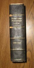 Vintage Proceedings of the Grand Lodge of Kansas,1907-1909,Freemasonry,Masonic picture