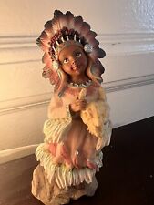 antique native american girl figurine picture