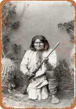 Metal Sign - 1886 Geronimo Portrait - Vintage Look Reproduction picture