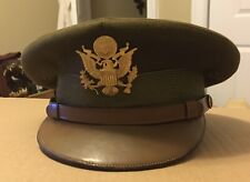 GENERAL GEORGE S PATTON OWNED AND WORN MILITARY VISITOR CAP / HAT W/ COA GENUINE picture
