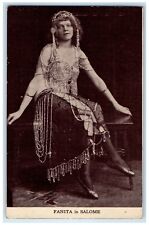 c1910's Fanita In Salome Vaudeville Theatre Actress Unposted Antique Postcard picture