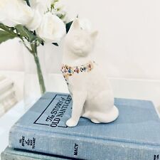 Lenox Porcelain Jeweled Collar Kitty Cat Figurine Vintage picture